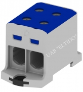 Gnybtas sujungimo 2xAl/Cu 6-95 mm², mėlynas